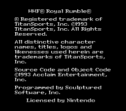 WWF Royal Rumble screenshot 3 for Super Nintendo